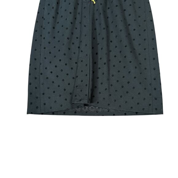 Kate Spade Size 2 Belted Sheath Dress Black Polka Dot Preppy Old Money Mini - Picture 11 of 12